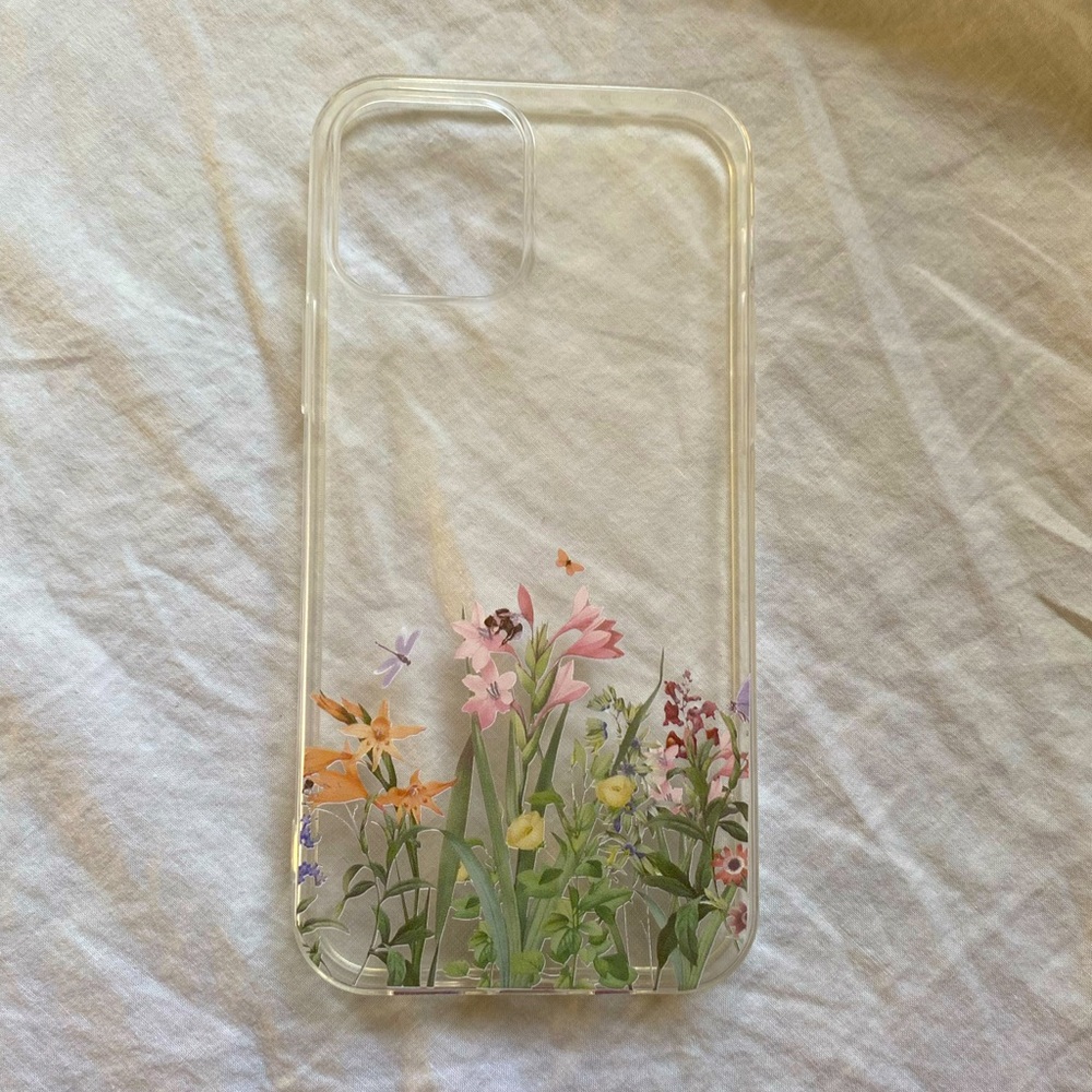 Iphone 12 clear with floral design